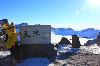 #带着微博去旅行#恋上白雪王国，长白山登顶之旅